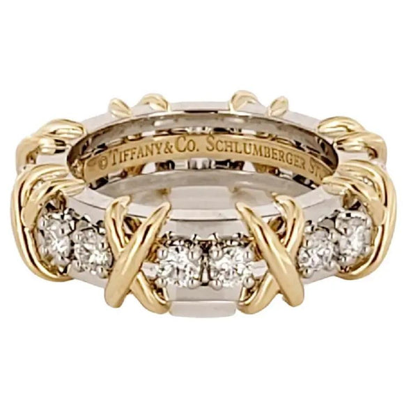 Tiffany & Co. Schlumberger Sixteen Stone Ring Size 7.25 – Crown