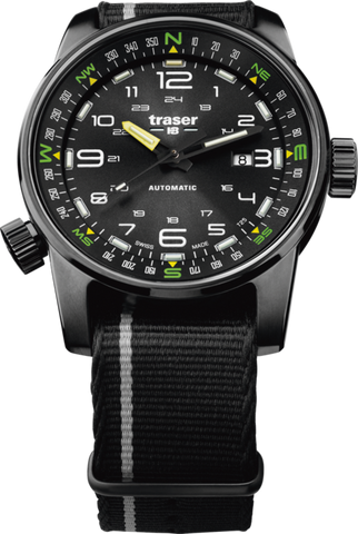 Traser P68 Pathfinder Automatic Black Silver NATO 107718