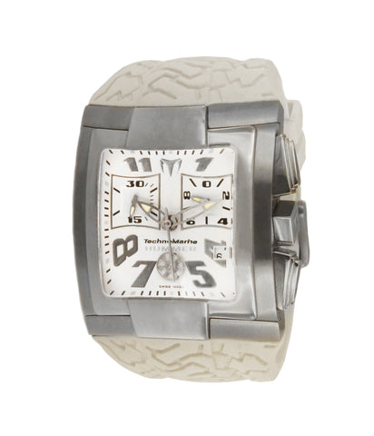 Technomarine Hummer Swiss Made Chronograph White Rubber Watch XSMSH