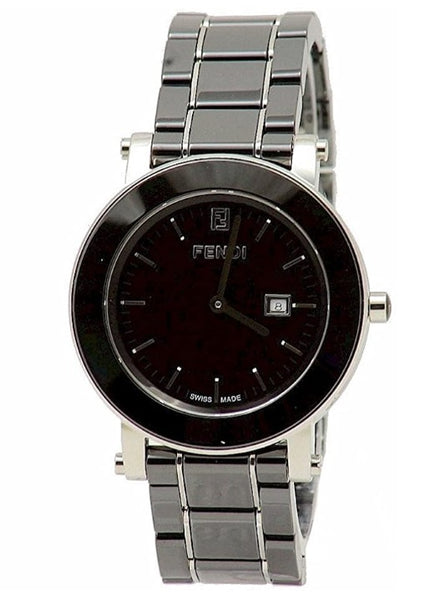 Fendi Women's Watch Ceramic Analog Display Quartz Black Watch