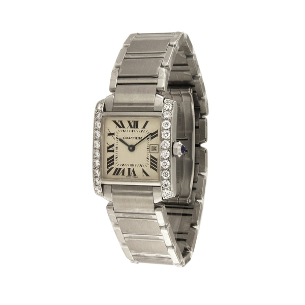 Cartier Tank Française Custom 1.23 CTW Diamond Watch 01B67EBE-6CBA-4450-B900-  main image 2