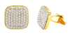 Luxury Yellow Gold Diamonds Cufflinks
