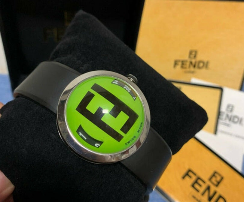 Fendi Bussola Bubble Green 27 mm Ladies Watch 8010l – Crown Jewelers