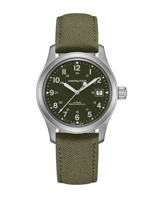 HAMILTON KHAKI MECHANICAL h694190 ハミルトン Hamilton Khaki Field Men's Watch Mechanical Green H694190 – Crown