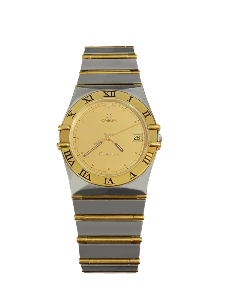 Omega constellation stainless steel and gold Crown Jewelers