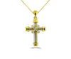 Gold Cross Diamond Pendant