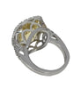 Citrine Ring in White Gold with Diamonds
