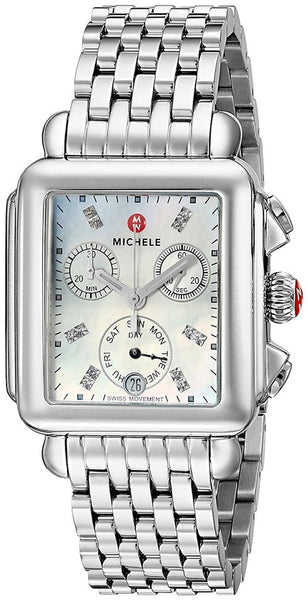 Michele Silver Deco Diamond Dial MWW06P000101 Watch – Crown 