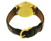 Omega 18k Yellow Gold Black Leather