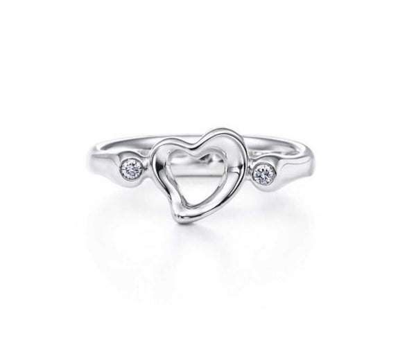 Tiffany elsa peretti open heart ring Clearance