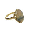 14k Yellow Gold Ring with Agate Gemstone.
