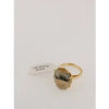 14k Yellow Gold Ring with Agate Gemstone.