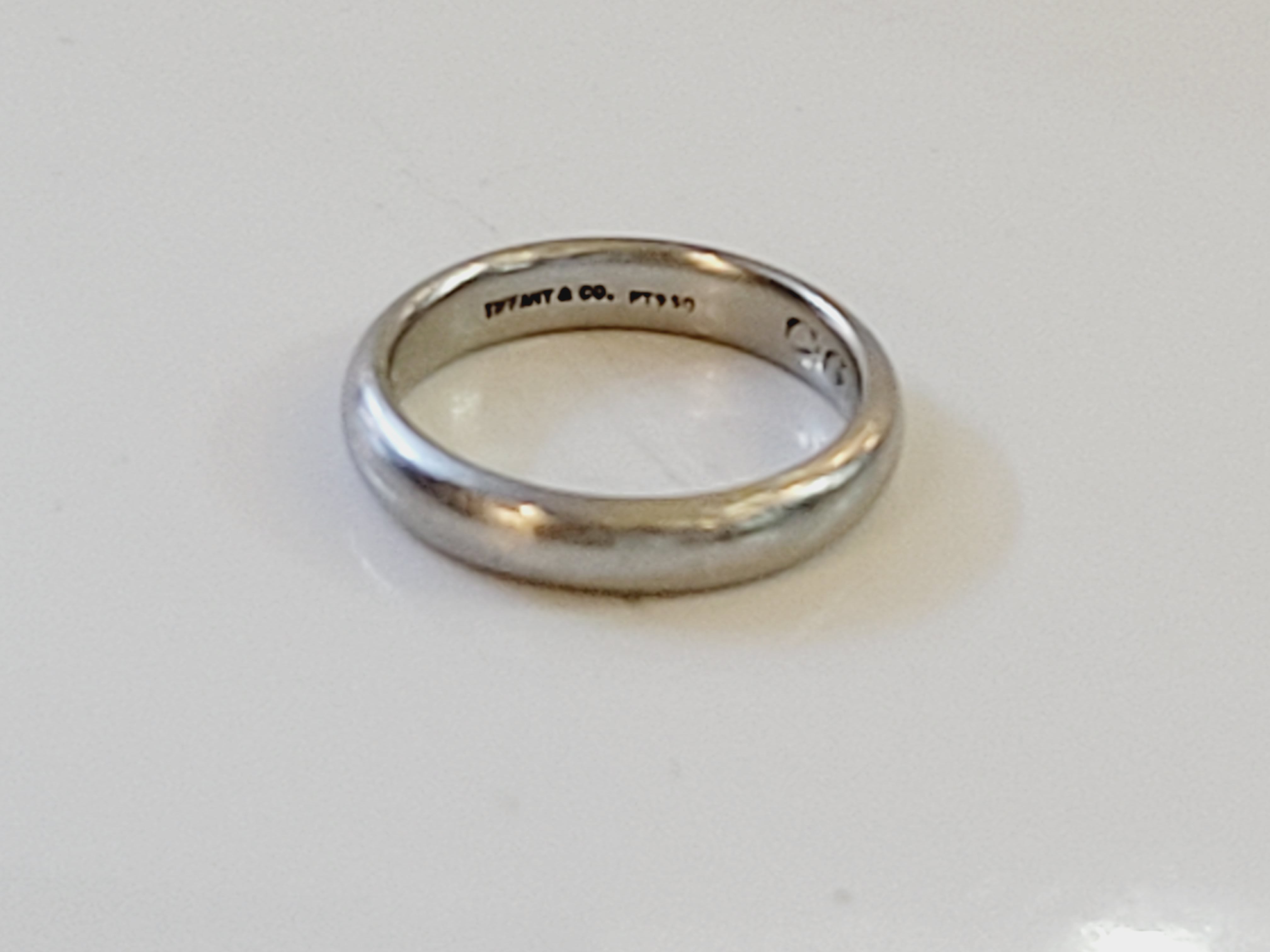 Tiffany Platinum Wedding Band Ring Crown Jewelers