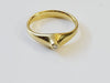 Tiffany & Co.18k Yellow Gold Elsa Peretti Diamond Pointed Top Ring