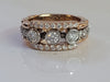 Custom made 14k Rose gold ring size 9.12