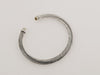 David Yurman 925 Silver 5mm Cable Lemon Citrine & Diamond Cuff Bracelet