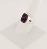 David Yurman SS Men Sign Red Rubies Ring Size 9