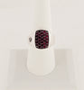 David Yurman SS Men Sign Red Rubies Ring Size 9