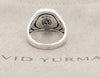 David Yurman Blue Sapphire Diamond signed Men's ring Size 9