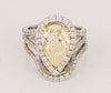 Custom Made Diamond Ring in 14K White Gold