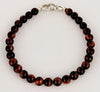David Yurman Men's Spiritual Beads Bracelet with Tiger's Eye and Silver 6mm