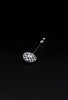Tiffany & Co. Vintage Platinum Brooch with Black Spinel and Diamonds