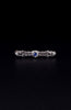 Vintage 14k White Gold with Sapphire Brooch