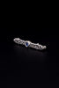 Vintage 14k White Gold with Sapphire Brooch