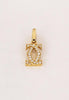 Cartier Double C-Logo 18k Yellow Gold Diamond Charm Pendant