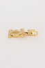 Cartier Double C-Logo 18k Yellow Gold Diamond Charm Pendant