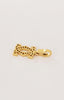 Cartier Double C-Logo 18k Yellow Gold Diamond Charm Pendant