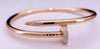 Cartier Nail Braceler  18K Rose Gold Size 17