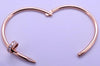 Cartier Nail Braceler  18K Rose Gold Size 17