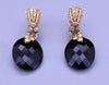 Judith Ripka 18K Onyx and Diamond Drop Earrings