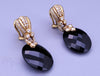 Judith Ripka 18K Onyx and Diamond Drop Earrings
