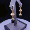 Judith Ripka Black Onyx Bead Drop Earrings in 18K Yellow Gold