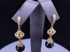Judith Ripka Black Onyx Bead Drop Earrings in 18K Yellow Gold