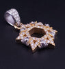 Star of David pendant in Two Ton 14K Gold, W / Y