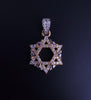 Star of David pendant in Two Ton 14K Gold, W / Y
