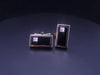 Cufflinks 14K Yellow Gold with Black Onyx and Diamond