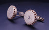 Cufflinks 14K Yellow Gold with Diamond