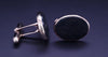 Cufflinks 14K Yellow Gold with Bloodstone