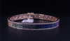 Diamond Multi Sapphire Bracelet 14K Yellow Gold