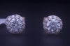Custom Made Round Single Prong Diamond 1.08ctw Studs Earring in 14K Yellow Gold