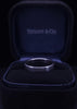 Tiffany & Co. Platinum Band Ring Straight Edge 4 mm Wide