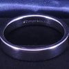Tiffany & Co. Platinum Band Ring Straight Edge 4 mm Wide