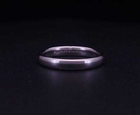 Tiffany Forever Wedding Band Ring in Platinum, 3mm