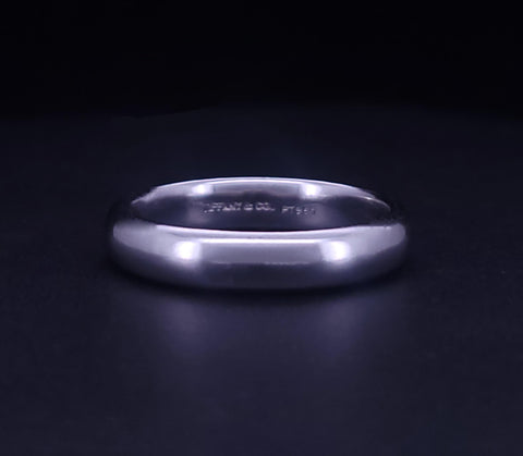 Tiffany & Co. Engraved 4.3mm Platinum Band