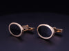 Vintage Tiffany & Co 14K Yellow Gold& Black Onyx Cufflinks