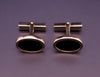 Vintage Tiffany & Co 14K Yellow Gold& Black Onyx Cufflinks